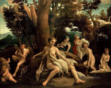  Leda Arte - Leda con el cisne Manierismo renacentista Antonio da Correggio